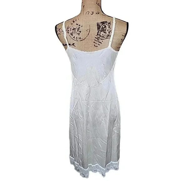 Vintage Warners White Chemise Nightie Slip Dress Medium - Picture 4 of 9